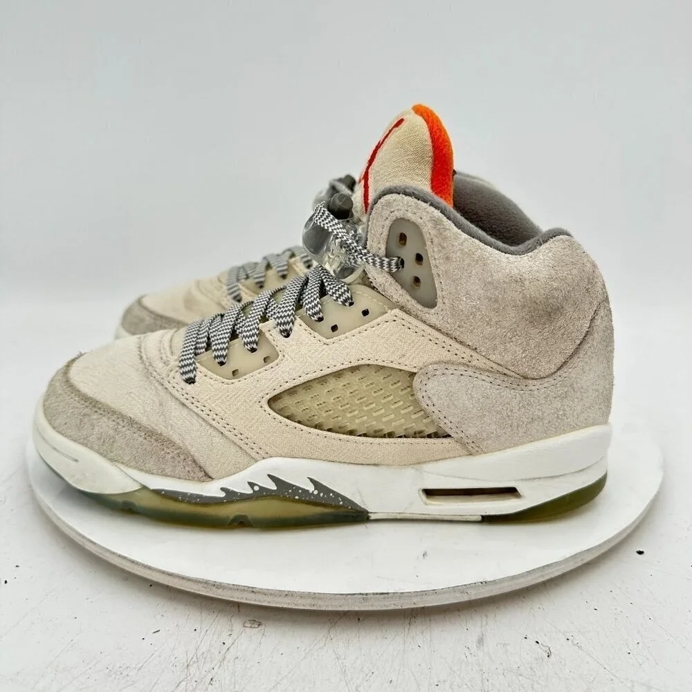 Nike Air Jordan 5 Retro Youth Size 4Y Women 5.5 FD9220-180 Light Brown Shoes